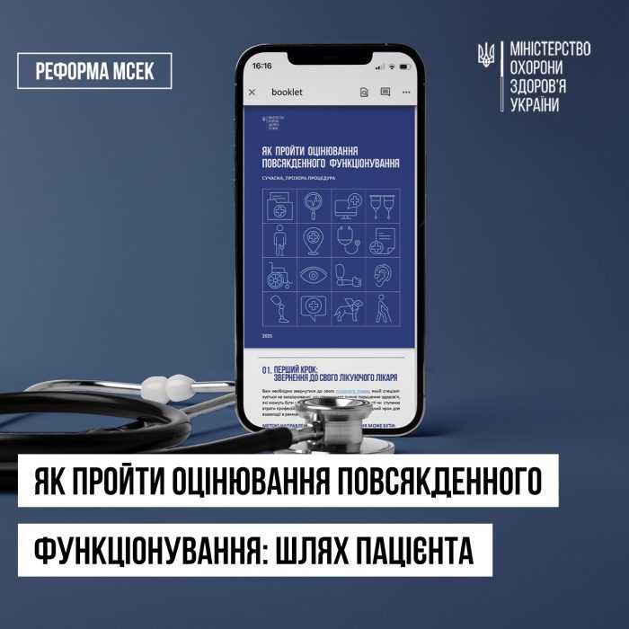 Реформа МСЕК  Як пройти оцінювання повсякденного функціонування: шлях пацієнта