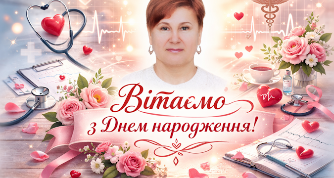 Щиро вітаємо сестру медичну неврологічного відділення СОКОЛ Оксану Миколаївну з Днем народження!