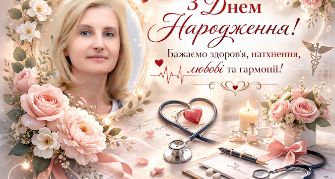 Сьогодні ми вітаємо старшу акушерку ТАРАНЕЦЬ Ларису Миколаївну!