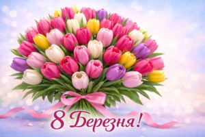 Щиро вітаю Вас з ніжним весняним святом Міжнародним жіночим днем 8 березня!