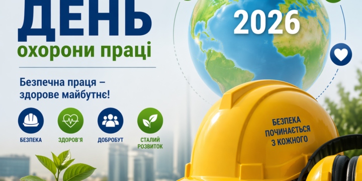 З нагоди відзначення Всесвітнього дня охорони праці та Дня охорони праці в Україні у 2026 році